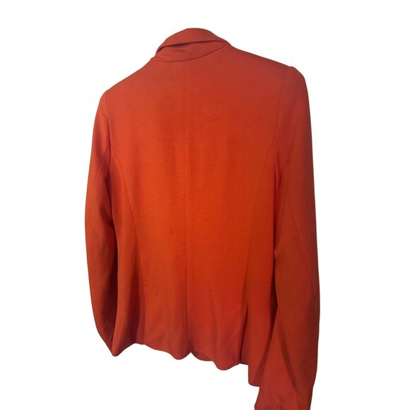 JCP orange blazer jacket single button size M - Picture 2 of 6